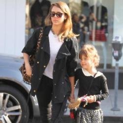 Jessica Alba with daughter Honor