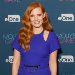 Jessica Chastain stands with the women of Iran