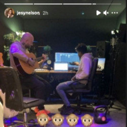 Jesy Nelson's studio snap (c) Instagram Story