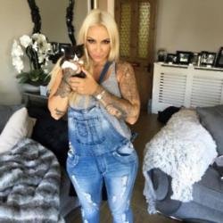 Jodie Marsh with Maggie