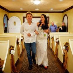 Jon Bon Jovi with bride Branka Delic