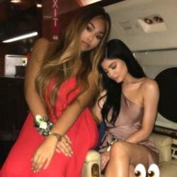 Jordyn Woods and Kylie Jenner (c) Snapchat
