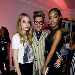 Henry Holland with Cara Delevingne and Jourdan Dunn