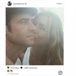 Justin Theroux and Jennifer Aniston (c) Instagram