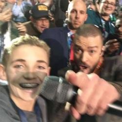 Justin Timberlake's Super Bowl selfie
