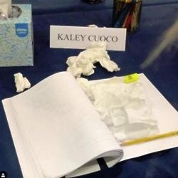 Kaley Cuoco's script (c) Instagram