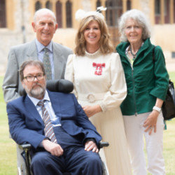 Kate Garraway was joined by her husband Derek Draper and her parents as she collected her MBE from Windsor Castle