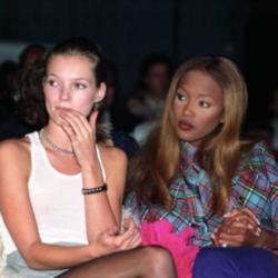 Kate Moss and Naomi Campbell in 1993