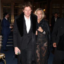 Kate Moss and Nikolai von Bismarck leave The Ritz hotel in Paris after kicking off her 50th birthday party