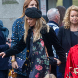 Kate Moss at Dame Vivienne Westwood's memorial service