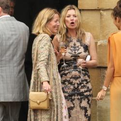 Kate Moss outside the wedding