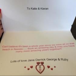 Katie Price's post of Jane's message