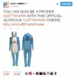Katy Perry's Left Shark Onesie