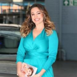 Kelly Brook arriving at This Morning studios