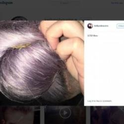 Kelly Osbourne's bat poop on her head (c) Instagram/Kelly Osbourne