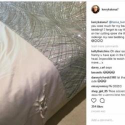 Kerry Katona's bedding (c) Instagram