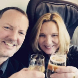 Kim Cattrall and Russell Thomas mark sixth anniversary