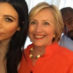 Kim Kardashian and Hilary Clinton