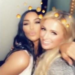 Kim Kardashian and Paris Hilton (c) Instagram