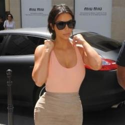 Kim Kardashian in Paris ahead of her wedding 