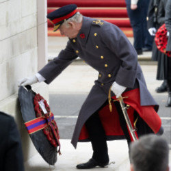 King Charles leads Remembrance Sunday service at Cenotaph for first time as monarch