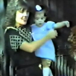 Kris Jenner wishes Kim Kardashian a happy 42nd birthday with a reel of home video footage (C) Kris Jenner/Instagram