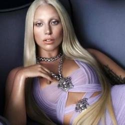 Lady Gaga looks beautiful in the Versace campaign