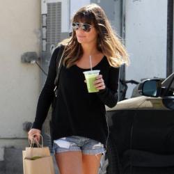 Lea Michele showed off her off-duty style