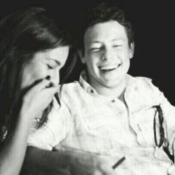 Lea Michele and Cory Monteith 