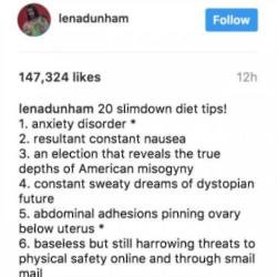 Lena Dunham's Instagram post