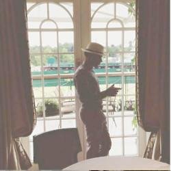 Lewis Hamilton preparing for Wimbledon (c) Instagram