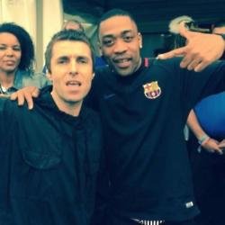 Liam Gallagher and Wiley at Glastonbury (c) Twitter