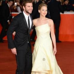 Liam Hemsworth and Jennifer Lawrence