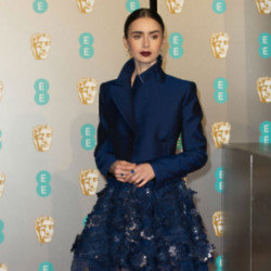 Lily Collins at the BAFTAs
