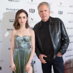 Lily Collins with Warren Beatty