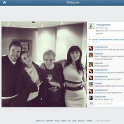 Lindsay Lohan with Duran Duran (c) Instagram