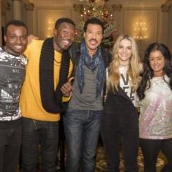 Lionel Richie with The X Factor semi-finalists 