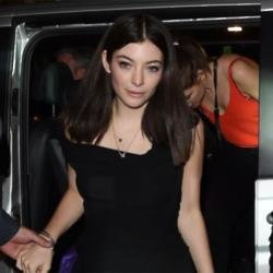 Lorde arriving at the Warner Music and Ciroc BRIT Awards Party