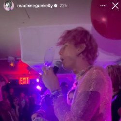 Machine Gun Kelly injures himself at after-party