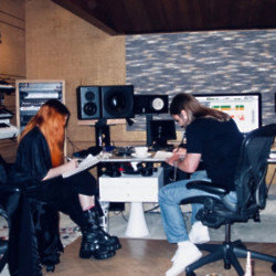 Madonna and Max Martin can be seen hard at work in the studio