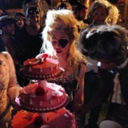 Madonna at her birthday party