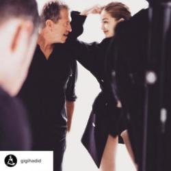 Mario Testino and Gigi Hadid (c) Instagram