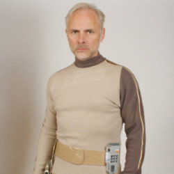 Mark Bonnar in character as Commander John Koenig from Space: 1999