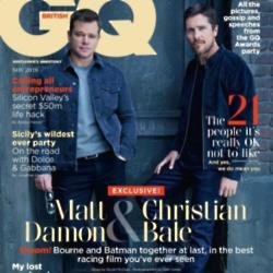 Matt Damon and Christian Bale for GQ