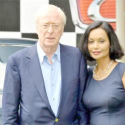 Michael Caine with his wife Shakira