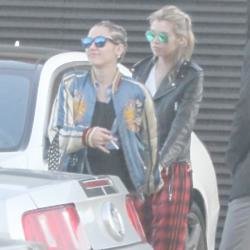 Stella Maxwell with girlfriend Miley Cyrus