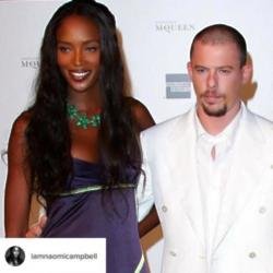 Naomi Campbell and Alexander McQueen (c) Instagram