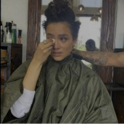 Nathalie Emmanuel teared up over having her hair cut  off (c) Instagram