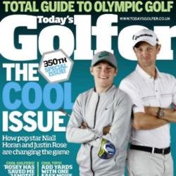Niall Horan and Justin Rose on the cover of Today's Golf