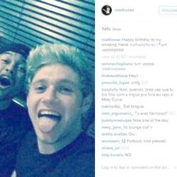 Niall Horan's Instagram post